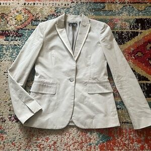 Theory career office blazer women’s size 4 light grey with accents of white